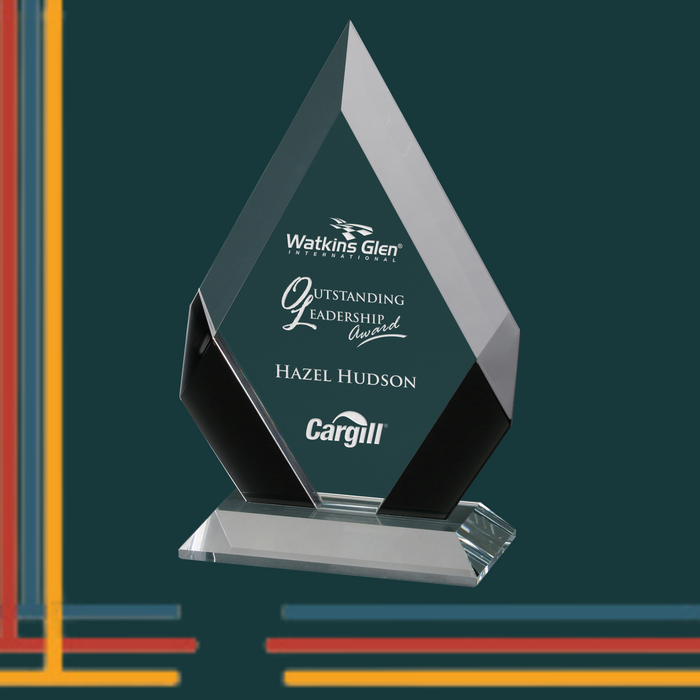 Black Cool Cat Crystal Award