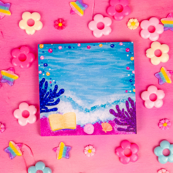 Bookish Ocean Sticky Notes 3" x 3"