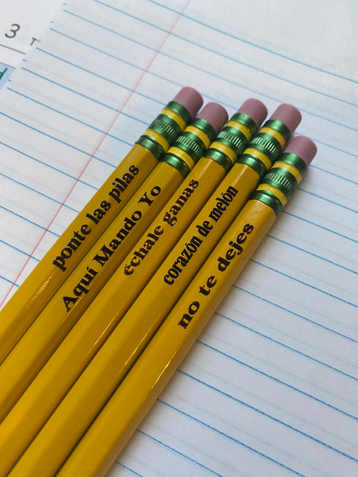 Dichos de Mami Engraved Pencil Set