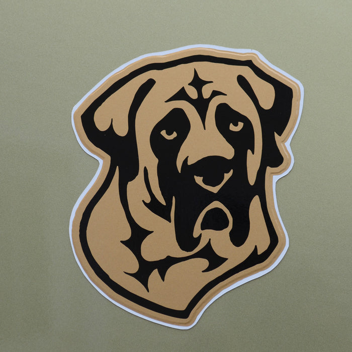 "Full Color Mastiff Head Decal"