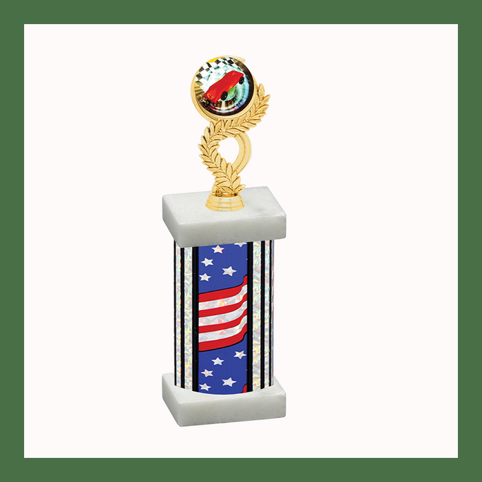 Racing Mylar Column Trophy