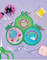 Super Cute Embroidery Book & Activity Kit