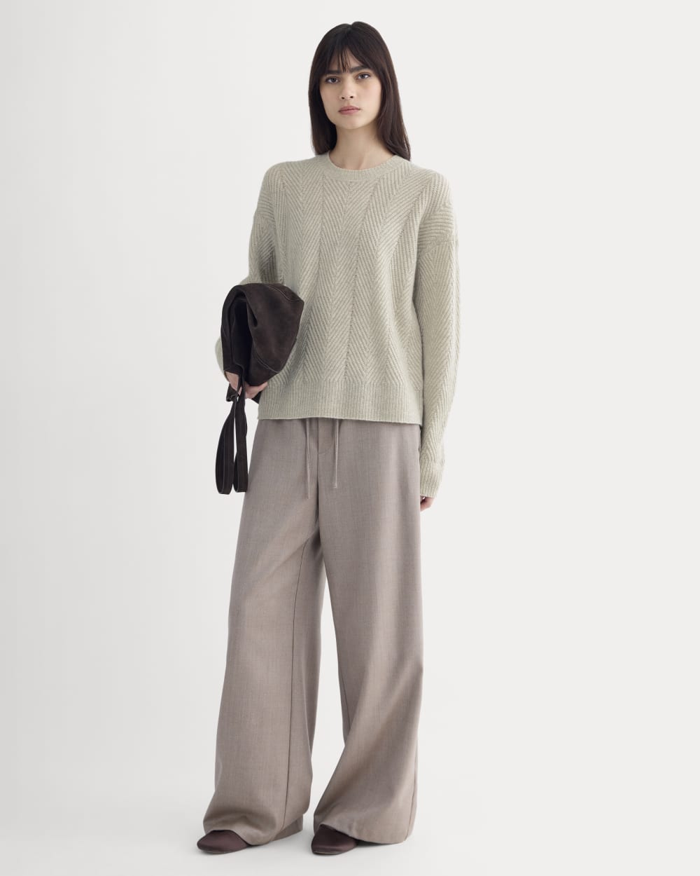 Cashmere Herringbone Sweater | Canvas