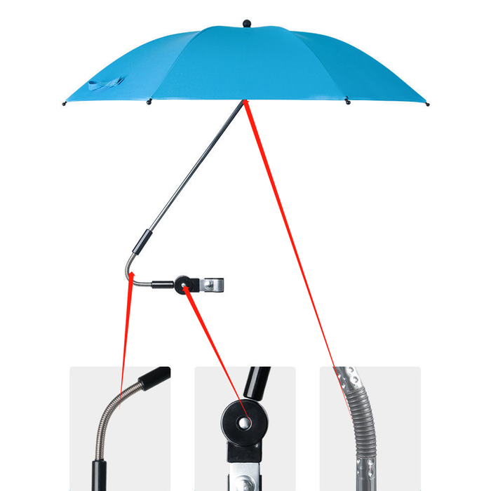 Adjustable Umbrella with Clamp