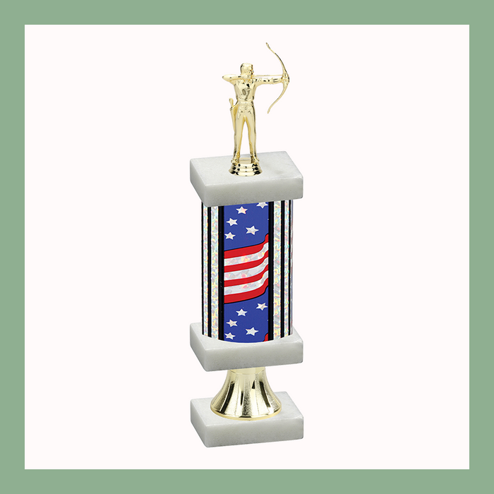 Archery Column Pedestal Trophy