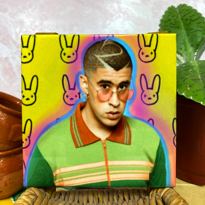 Bad Bunny Rainbow Coaster
