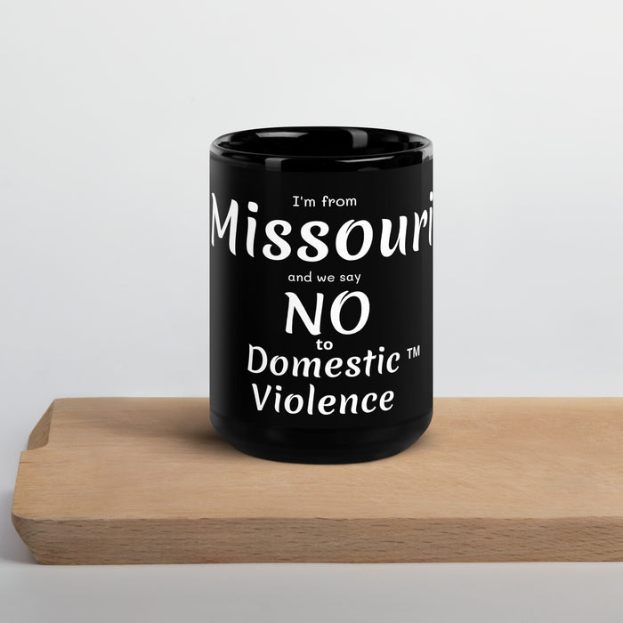 Black Glossy Mug - Missouri