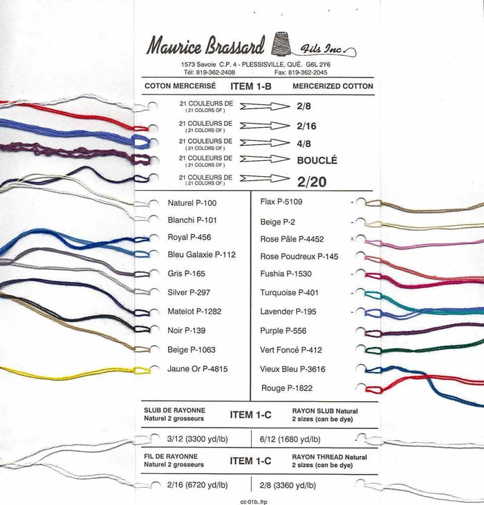Brassard 20/2 Mercerized Cotton - Pearl Cotton