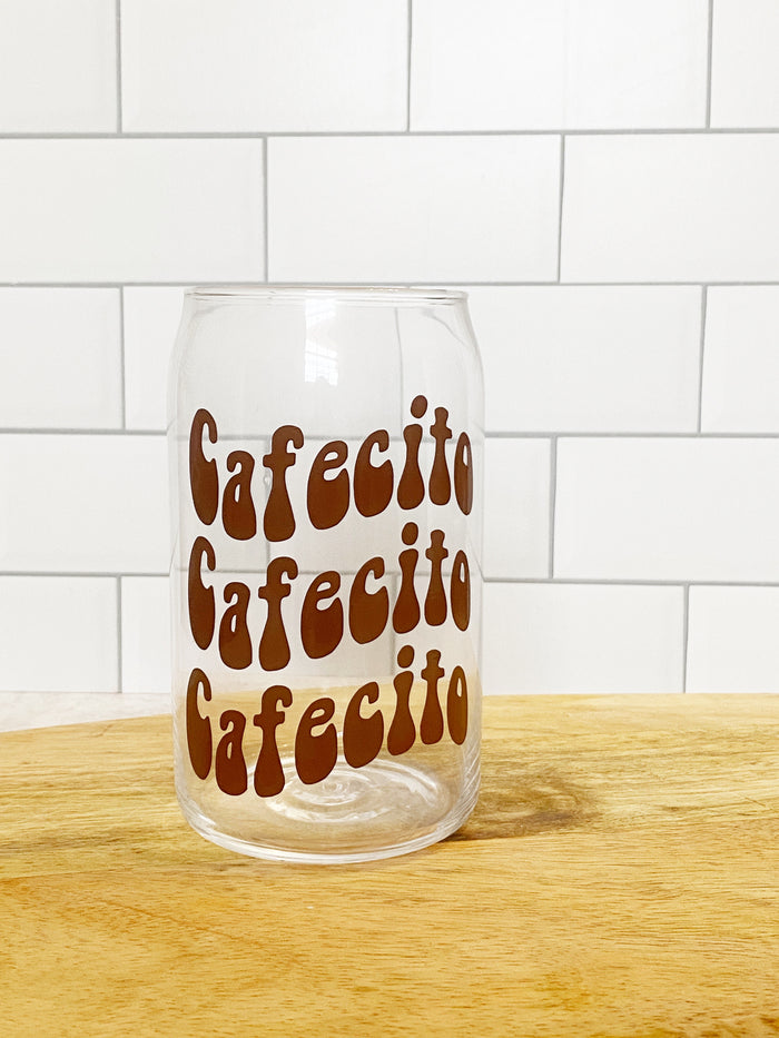 Cafecito Beer Can Glass