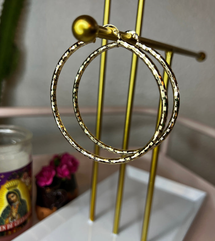 Classic Gold Hoops (18k Gold Plated)