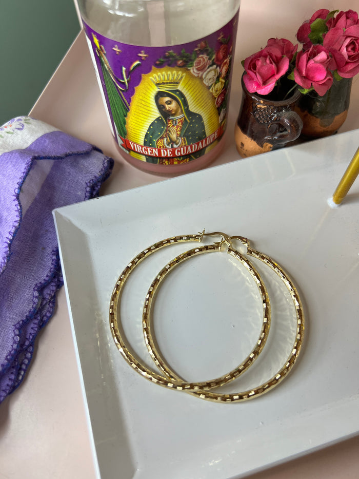 Classic Gold Hoops (18k Gold Plated)
