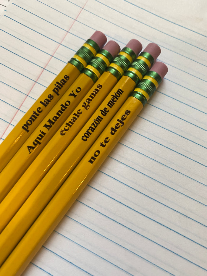 Dichos de Mami Engraved Pencil Set