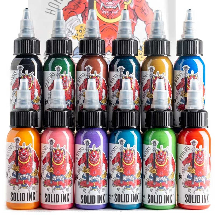 Horitomo 1oz 12ct Set by Solid Ink - Bloody Wolf Tattoo Supply