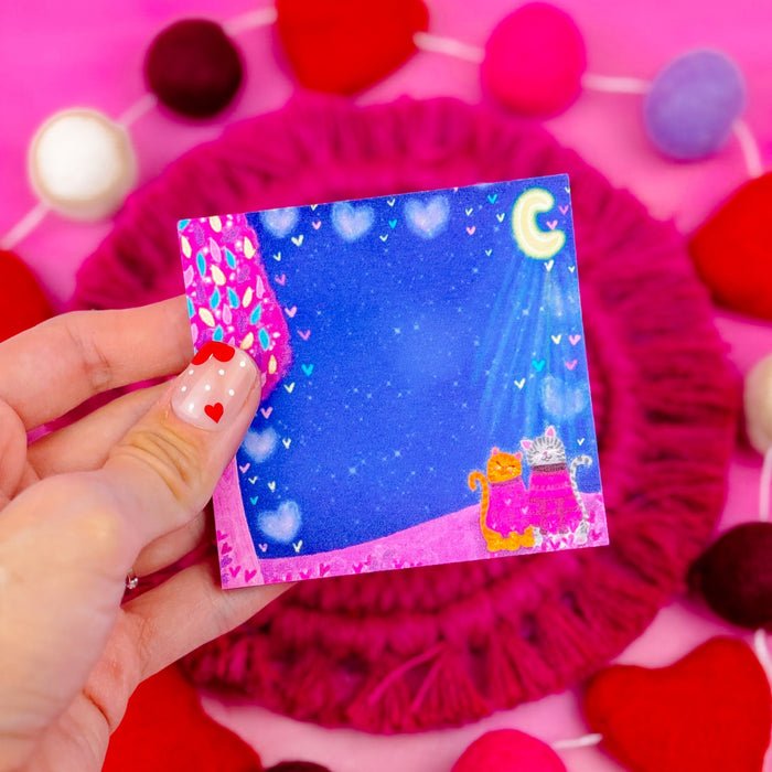 Kitties in Love Sticky Notes 3" x 3"