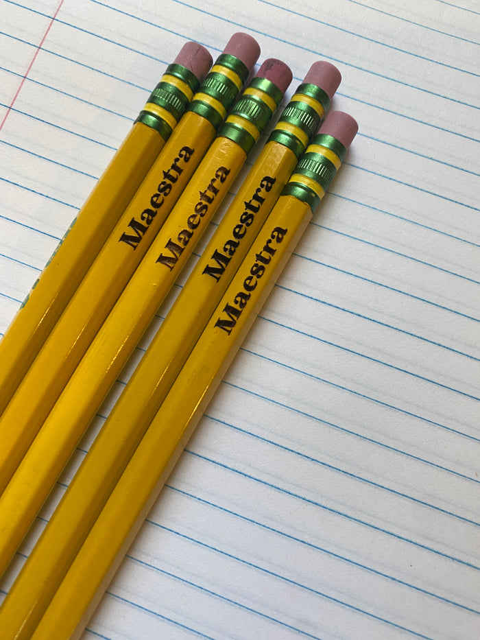 Maestra Engraved Pencil Set