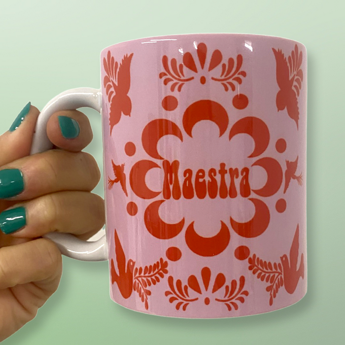 Maestra Pink Otomi / Talavera Mug
