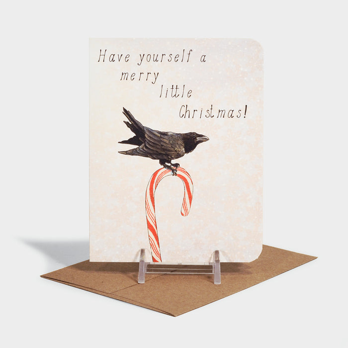 Merry Little Raven Card