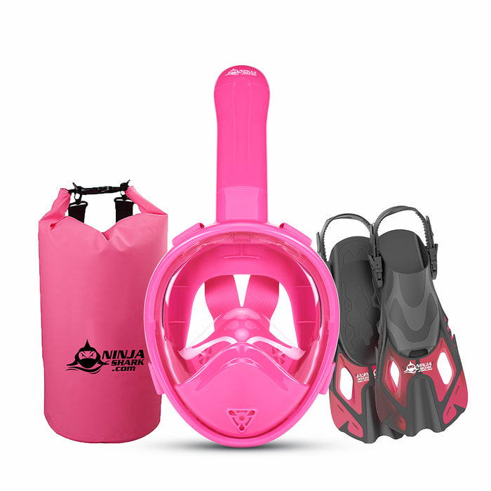 Package: Longer Tube (Mask + Fins + Bag) 3-11 Years