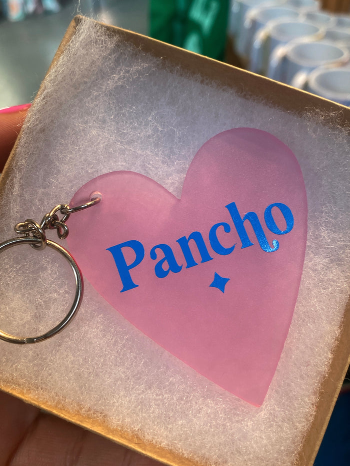 Personalized Heart Keychain