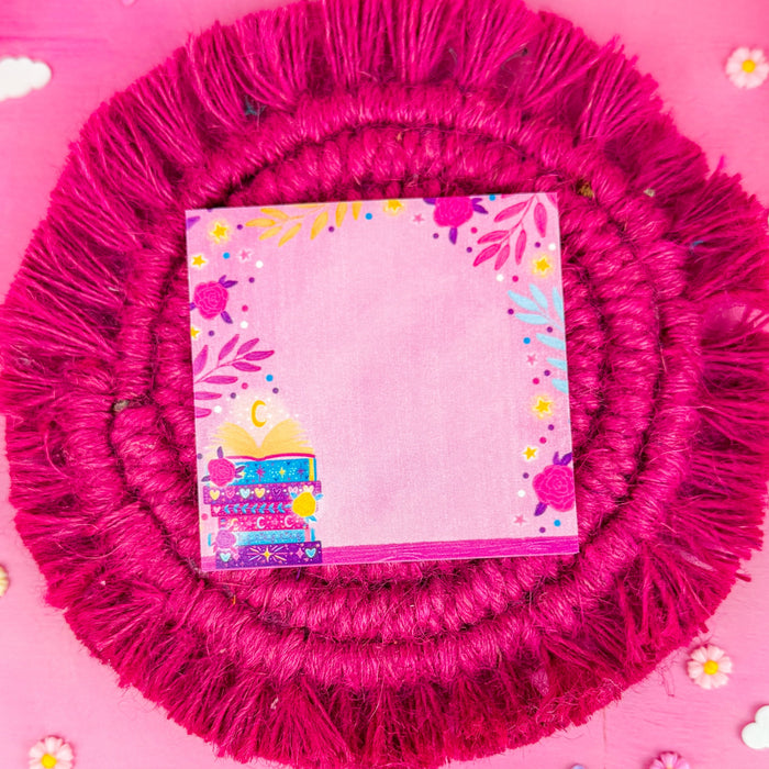 Romantasy Book Stack Sticky Notes 3" x 3"