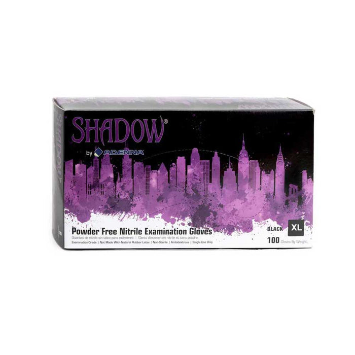 Shadow Black Nitrile Gloves by Adenna