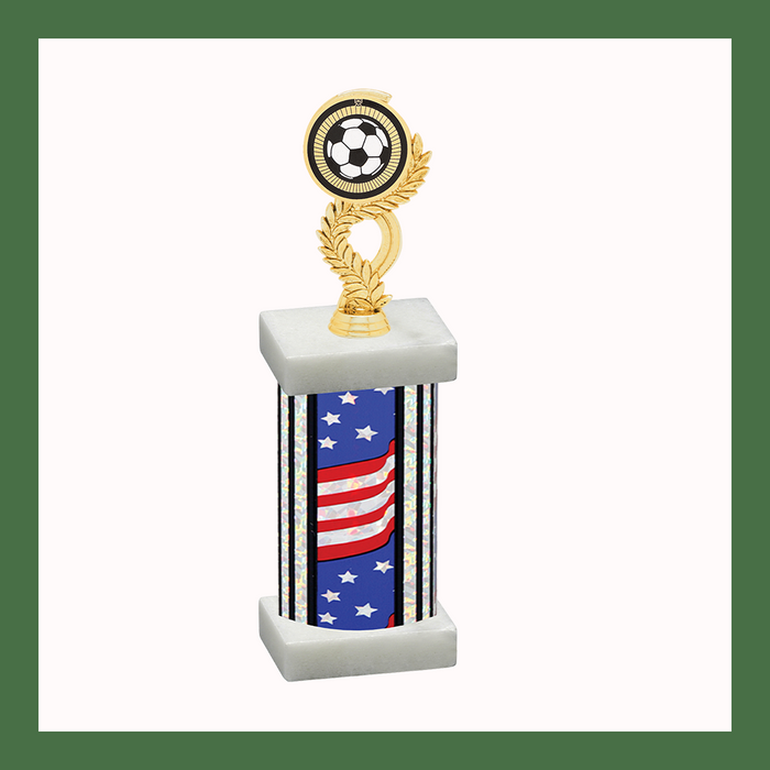 Soccer Mylar Column Trophy