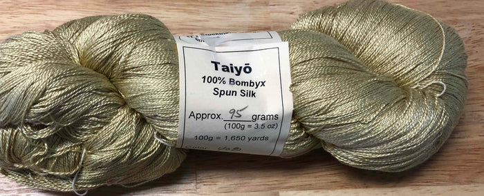 Taiyo 100% Bombyx Spun Silk Yarn 30/2   cones and skeins