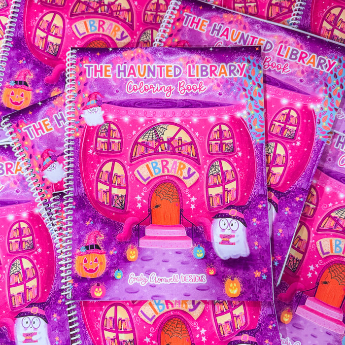 The Haunted Library Coloring Book