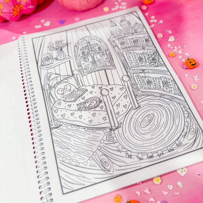 The Haunted Library Coloring Book
