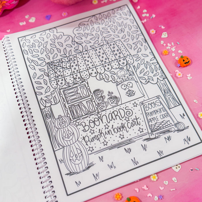 The Haunted Library Coloring Book