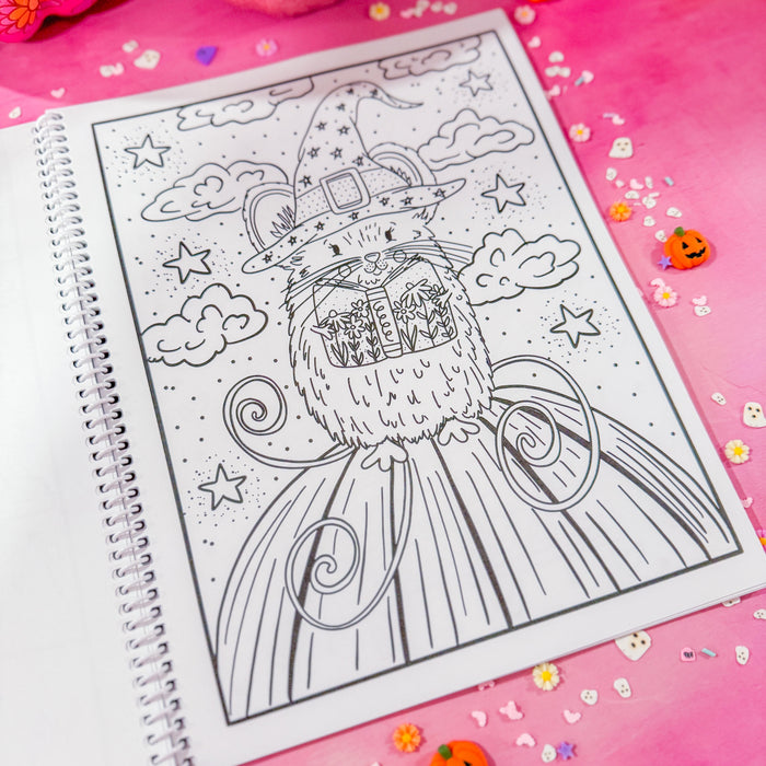 The Haunted Library Coloring Book