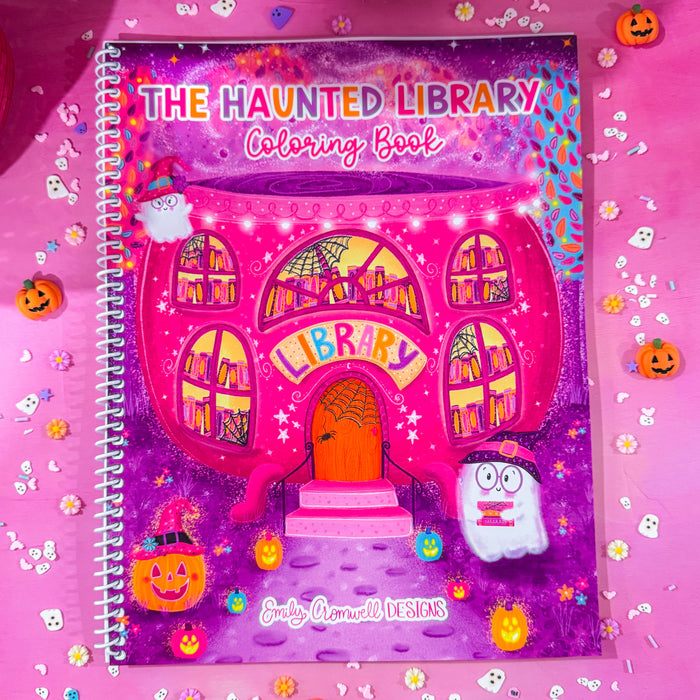 The Haunted Library Coloring Book