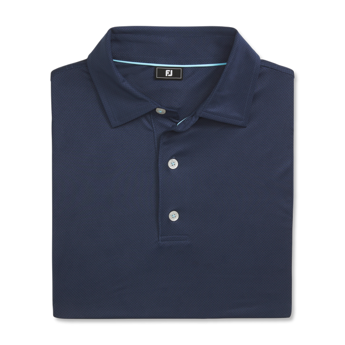 Tonal Dot Print Lisle - Navy