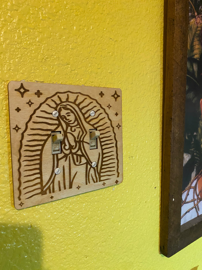 Virgen de Guadalupe Double Lightswitch Cover