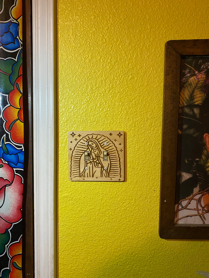 Virgen de Guadalupe Double Lightswitch Cover