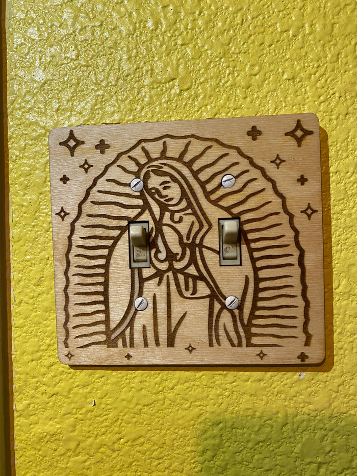 Virgen de Guadalupe Double Lightswitch Cover