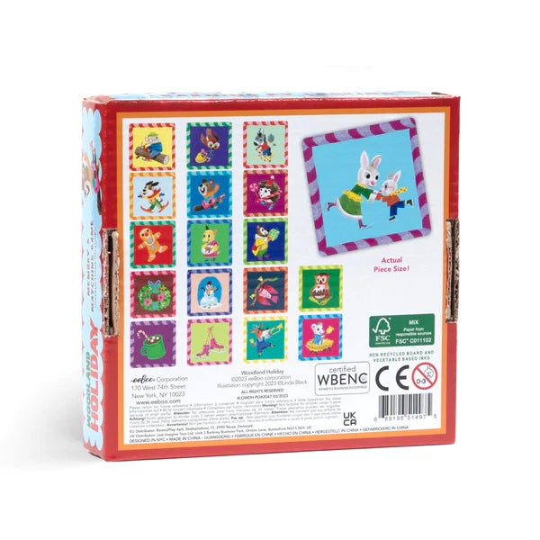 Woodland Holiday Matching Game