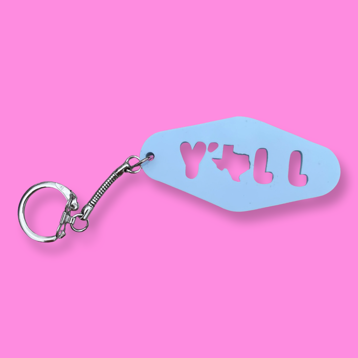 Y'all Texas Hotel Keychain